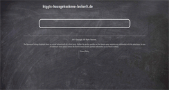 Desktop Screenshot of biggis-hausgebackene-leckerli.de